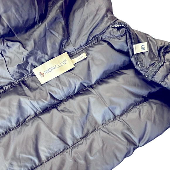 Moncler ABITO C/CAPPUCCIO DRESS W/HOOD Youth Size 10Y Navy Blue - Picture 8 of 14